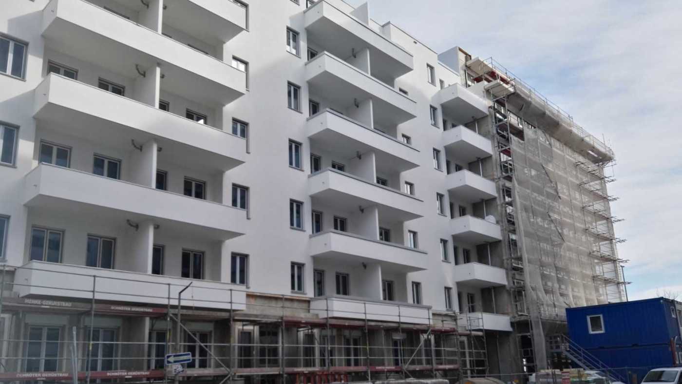 Wohnblock mit Gips-Trennwand-Ausbau 3 1
