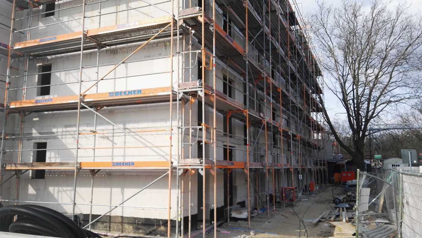 Wohnblock mit Ytong-Trennwand-Ausbau 2 1